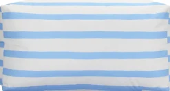 Overseas Hocker blau / weiß 70 x 45 x 35 cm