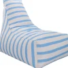Overseas Sitzsack blau / weiß 85 x 70 x 80 cm
