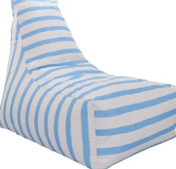 Overseas Sitzsack blau / weiß 85 x 70 x 80 cm