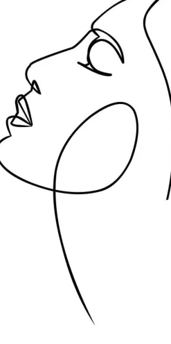 PB-Collection Bild Head weiß 30 x 40 x 2 cm