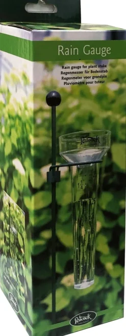 Peacock Regenmesser transparent D 8,5 H 28 cm