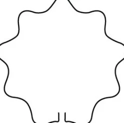 Peacock Stützring Kreis Wellenform D 48 cm