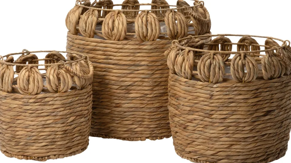 Pflanzkorb Rami natur D 50 H 51 cm