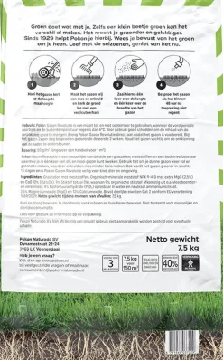 Pokon 3-in-1 Rasensamen, Rasendünger & Bodenverbesserer 7,5 kg