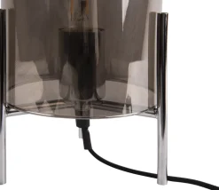 PT Living Tischleuchte Bell grau D 16 H 30 cm