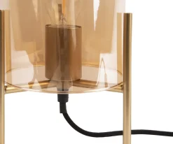 PT Living Tischleuchte Bell braun D 16 H 30 cm