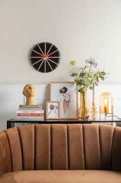 PT Living Tischleuchte Bell braun D 16 H 30 cm