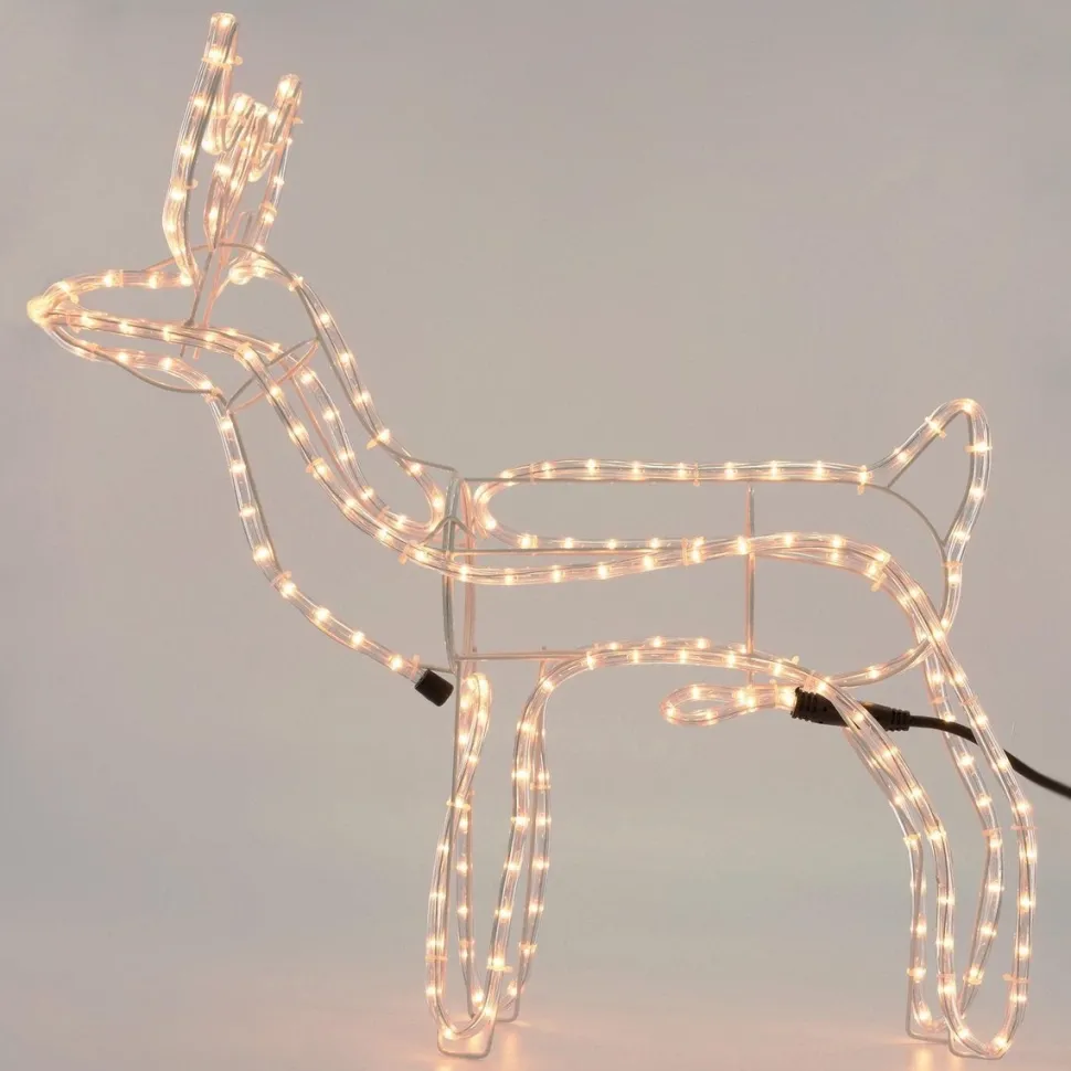 Rentier beleuchtet mit 216 LEDs warmweiß 68 x 28 x 61 cm