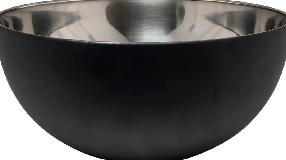 Schüssel schwarz / silber D 23 cm H 11 cm