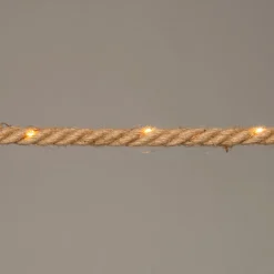 Seil-Lichterkette kupfer 1,5 m mit Timer und 20 LEDs klassisch warm