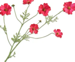 Silk-Ka kunstbloem Cosmea rot 77 cm