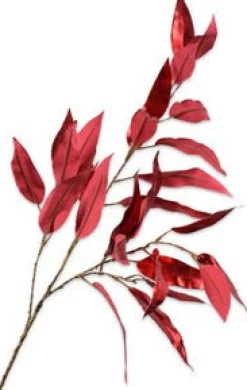 Silk-Ka Kunstzweig Eucalyptus 119 cm rot