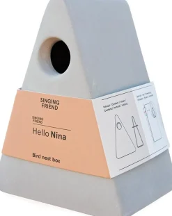 Singing Friend Nistkasten Nina grau 17 x 13 x 21,5 cm