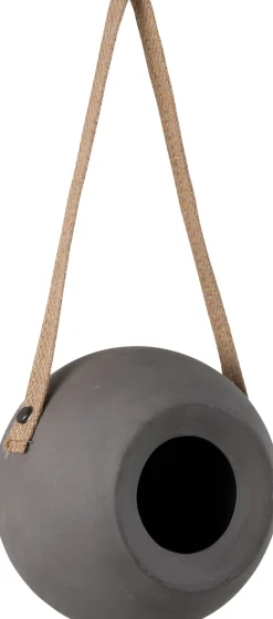 Singing Friend Vogelhaus Lisa grau 14 x 13 x 14 cm