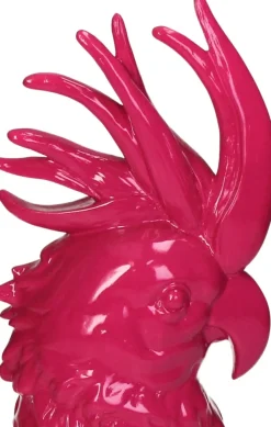 Skulptur Kakadu rosa 17 x 12 x 33,3 cm