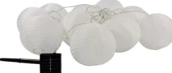 Solar Gartenbeleuchtung 3,6 m mit 10 Lämpchen weiß