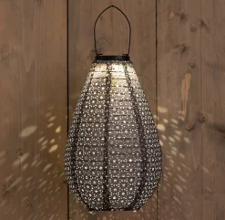 Solarleuchte Marrakesh grau D 20 H 29 cm