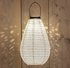 Solarleuchte Marrakesh weiß D 20 H 29 cm