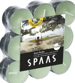 Spaas Citronella-Teelichter Asian Garden grün 4,5 Std. 18 St. D 11,8 H 3,2 cm