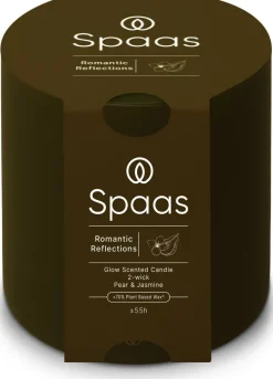 Spaas Duftkerze Essential collection Romantic Reflect grün 55 Std. D 10 H 10 cm