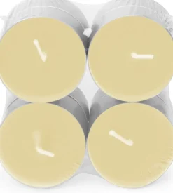 Spaas Duftkerze Essential collection Shimmering Smile beige 10 Std. D 6 H 2,1 cm 8 St.