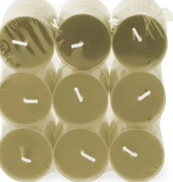 Spaas Duftkerze Essential collection Romantic Reflect grün 4,5 Std. D 3,5 H 1,6 cm 18 St.