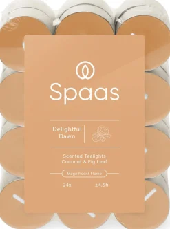 Spaas Duftkerze Essential Collection Delightful Dawn orange 4,5 Stunden D 3,9 H 1,6 cm 24 St.