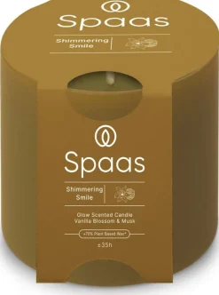 Spaas Duftkerze Essential collection Shimmering Smile beige 55 Std. D 10 H 10 cm