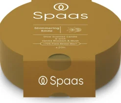 Spaas Duftkerze Essential collection Shimmering Smile beige 20 Std. D 13 H 4,5 cm