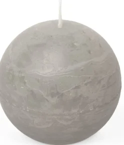 Spaas Kugelkerze Essential collection grau 24 Std. D 8 H 8 cm