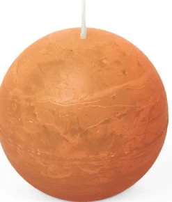 Spaas Kugelkerze Essential collection orange 24 Std. D 8 H 8 cm