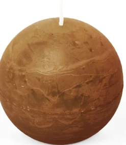 Spaas Kugelkerze Essential collection braun 24 Std. D 8 H 8 cm