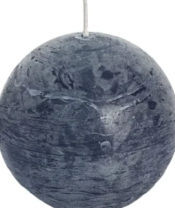 Spaas Kugelkerze Rustic petrolblau 40 Std. D 10 cm