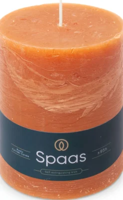 Spaas Stumpenkerze Essential collection orange 95 Std. D 10 H 13 cm