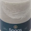 Spaas Stumpenkerze Essential collection grau 95 Std. D 10 H 13 cm