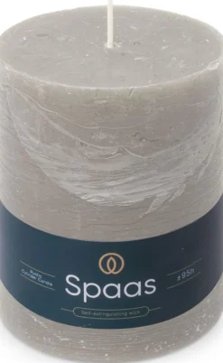 Spaas Stumpenkerze Essential collection grau 95 Std. D 10 H 13 cm