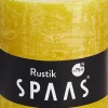 Spaas Stumpenkerze Rustic gelb D 10 cm H 10 cm
