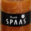 Spaas Stumpenkerze Rustic zimtbraun D 7 cm H 8 cm