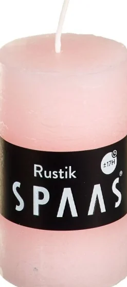 Spaas Stumpenkerze Rustic rosa D 4,8 cm H 8 cm