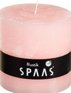 Spaas Stumpenkerze Rustic rosa D 10 cm H 10 cm