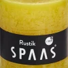 Spaas Stumpenkerze Rustic gelb D 7 cm H 8 cm