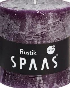 Spaas Stumpenkerze Rustic violett D 10 cm H 10 cm