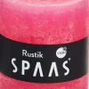 Spaas Stumpenkerze Rustic pink D 7 cm H 8 cm