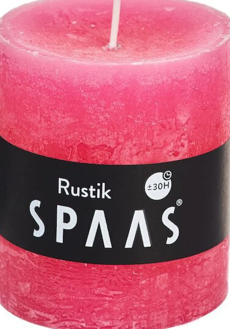 Spaas Stumpenkerze Rustic pink D 7 cm H 8 cm
