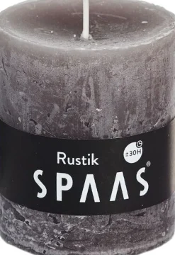 Spaas Stumpenkerze Rustic taupe D 7 cm H 8 cm