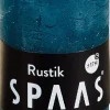 Spaas Stumpenkerze Rustic blau-grün D 4,8 cm H 8 cm
