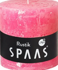 Spaas Stumpenkerze Rustic pink D 10 cm H 10 cm