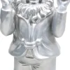 Stoobz Design Gartenzwerg Peace silber 11 x 13 x 31 cm