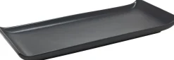 Teller schwarz 33 x 13 x 2 cm