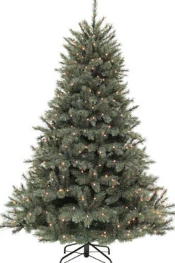 Triumph Tree Künstlicher Weihnachtsbaum Romagne mit Beleuchtung H 185 cm blaugrün